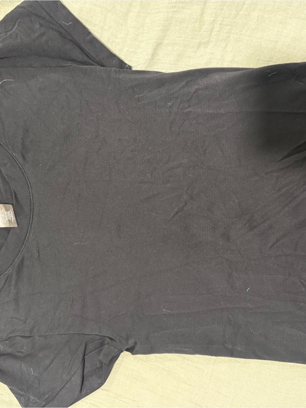 Aritzia Black Short Sleeve Crew Tee